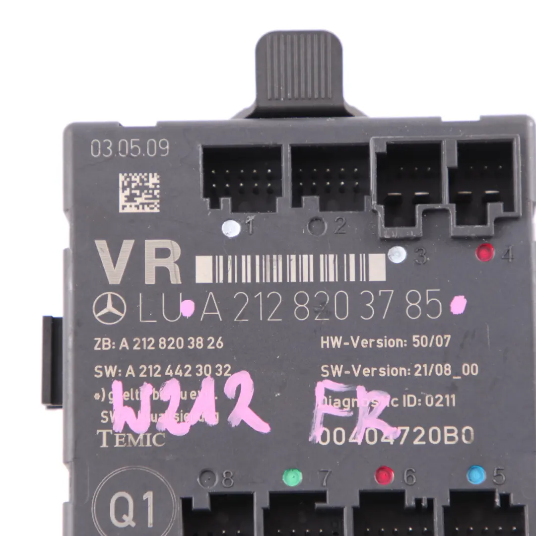  Türmodul Mercedes W204 W212 Vorne Rechts Steuergerät VST - SKU A2128203785 - Teilenummer A2128203785