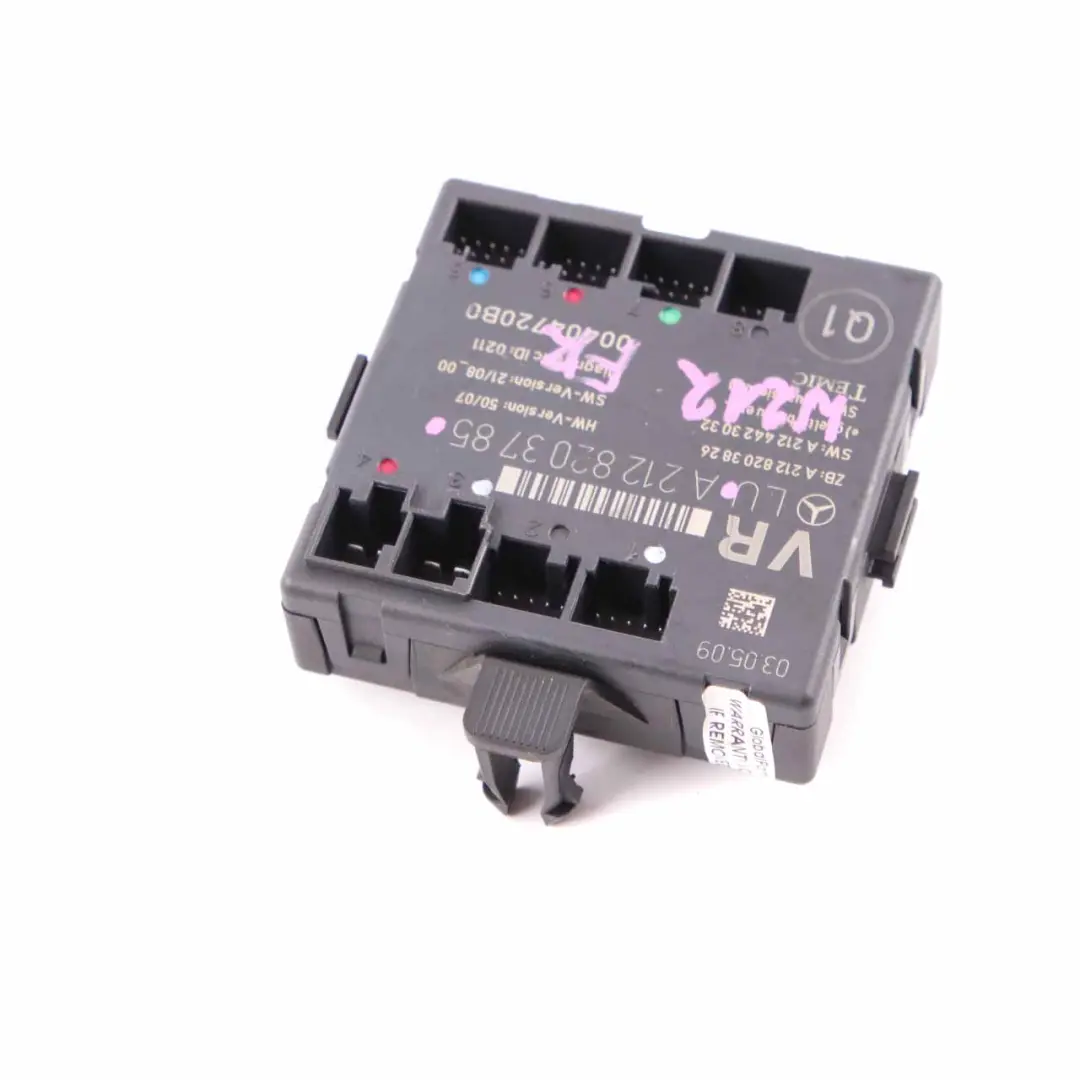 Modulo Puerta Mercedes W204 W212 Unidad Control Delantera Derecha VST para con número de pieza A2128203785 Modulo Puerta Mercedes W204 W212 Unidad Control Delantera Derecha VST - SKU A2128203785 - Número de pieza A2128203785