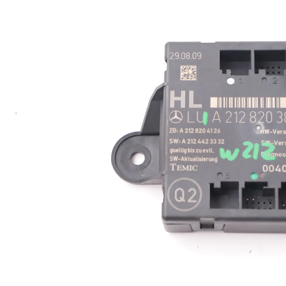 Door Module Mercedes W212 Rear Left N/S Door Control Unit Module to with Part number A2128203885 Door Module Mercedes W212 Rear Left N/S Door Control Unit Module - SKU A2128203885 - Part number A2128203885