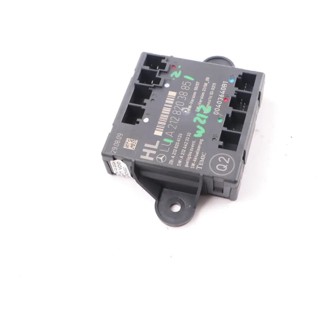 Door Module Mercedes W212 Rear Left N/S Door Control Unit Module - SKU A2128203885 - Part number A2128203885