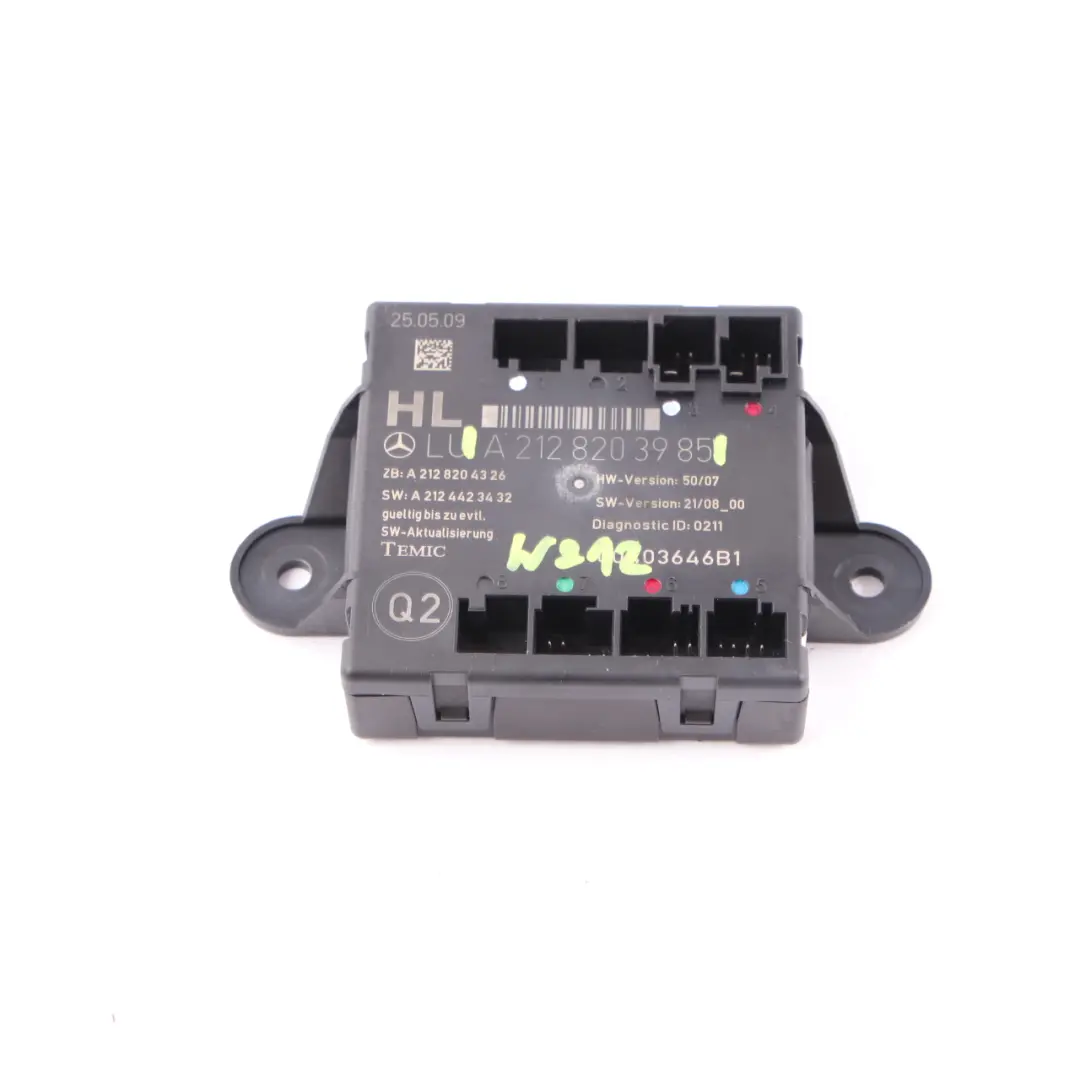  Módulo De Puerta Mercedes W204 W212 Unidad Trasera Izquierda Módulo - SKU A2128203985 - Número de pieza A2128203985