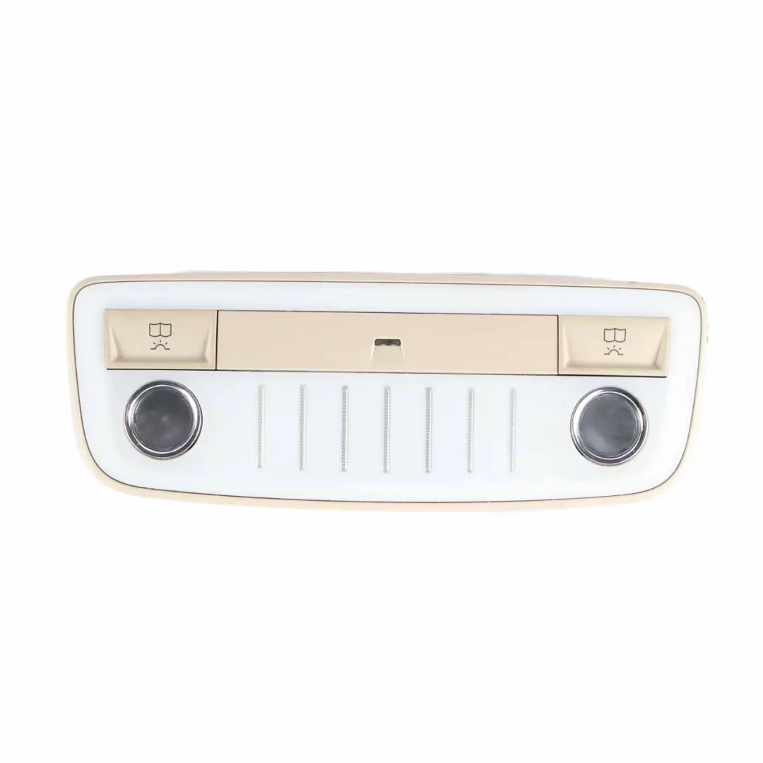 Luce Interna Posteriore Interruttore Tetto Beige per Mercedes W212 con numero di parte A2128205001 Mercedes W212 Luce Interna Posteriore Interruttore Tetto Beige - SKU A2128205001-2 - Numero di parte A2128205001