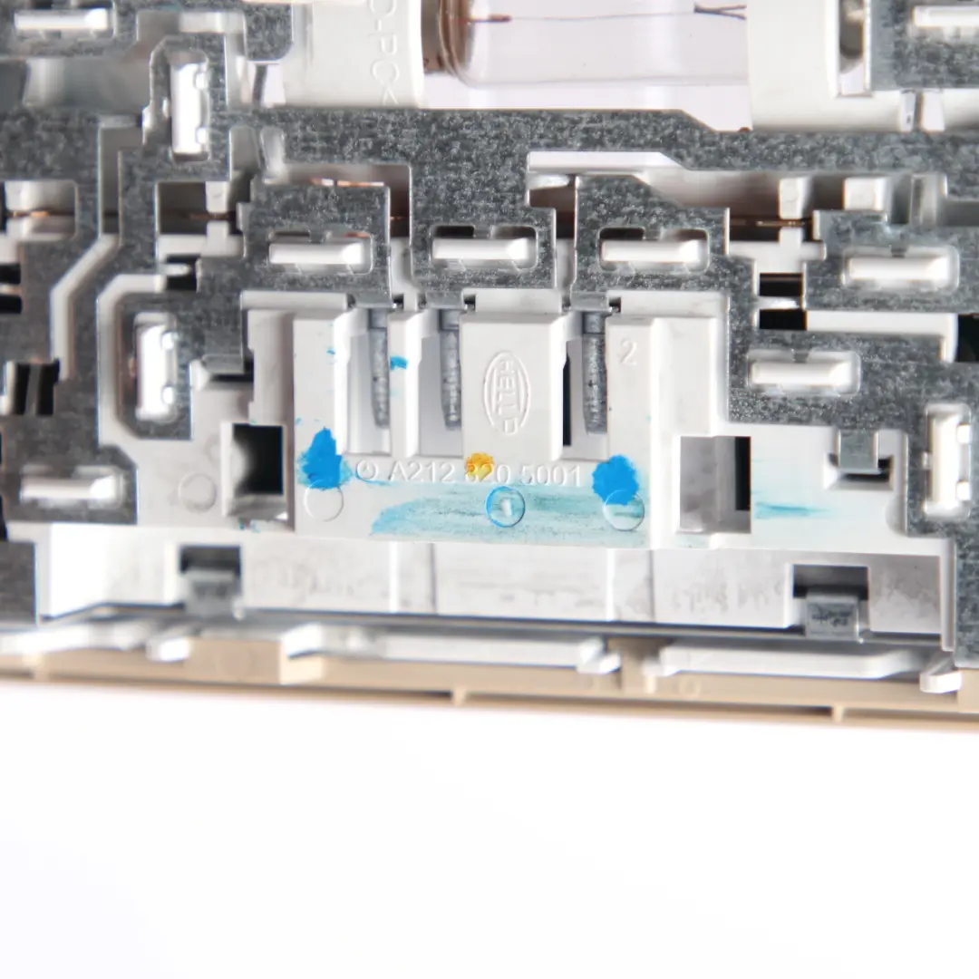 Mercedes W212 Rear Interior Light Lamp Roof Switch Beige E-Class - SKU A2128205001-2 - Part number A2128205001