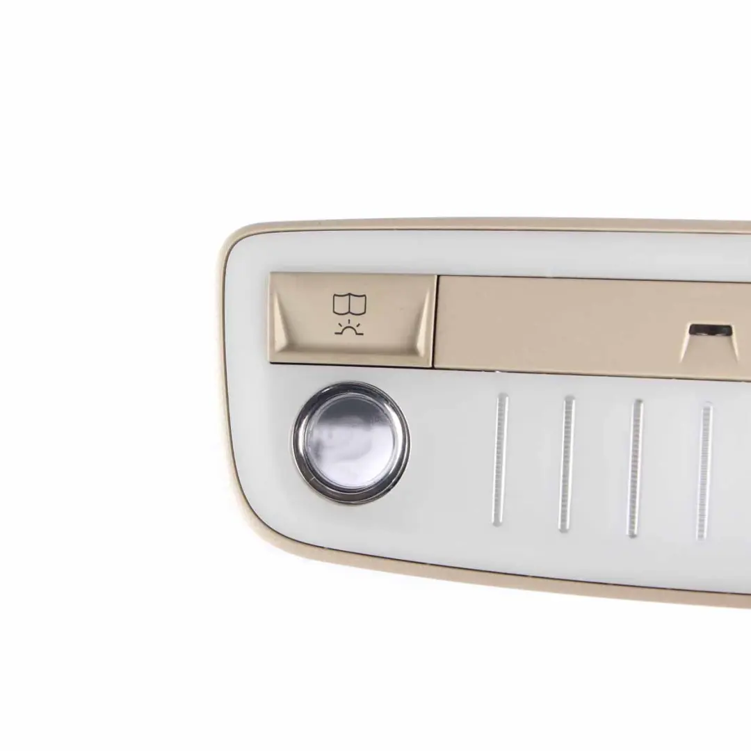 Luz Interior Trasera Interruptor Techo Luz Beige para Mercedes W212 con número de pieza A2128205001 Mercedes W212 Luz Interior Trasera Interruptor Techo Luz Beige - SKU A2128205001-2 - Número de pieza A2128205001