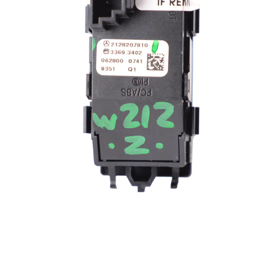 Warning Indicator Switch to Mercedes W212 with Part number A2128207810 Mercedes W212 Warning Indicator Switch - SKU A2128207810 - Part number A2128207810