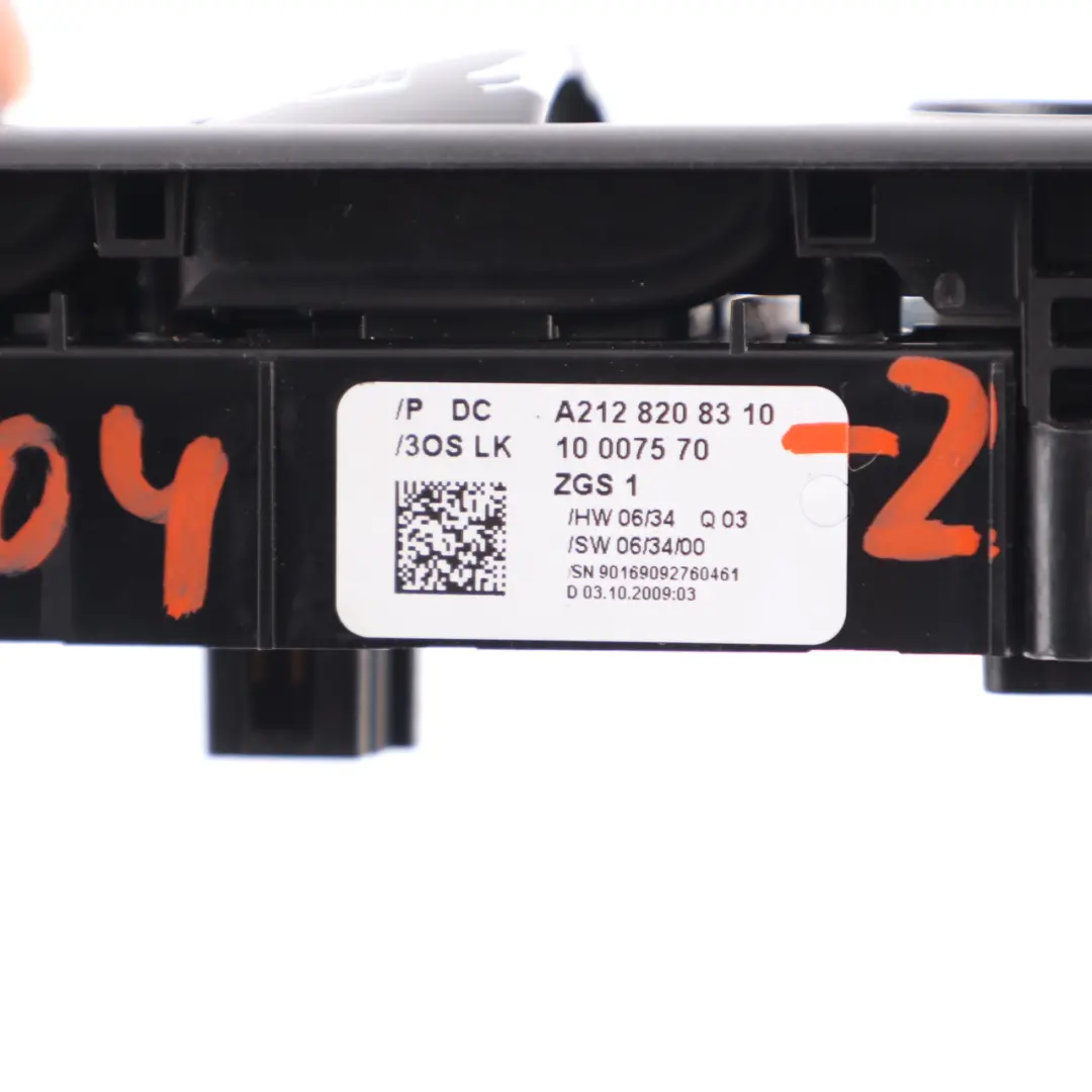 Mercedes W204 W207 W212 Interrupteur Lève-Vitre Côté Conducteur - SKU A2128208310-2 - Numéro de pièce A2128208310