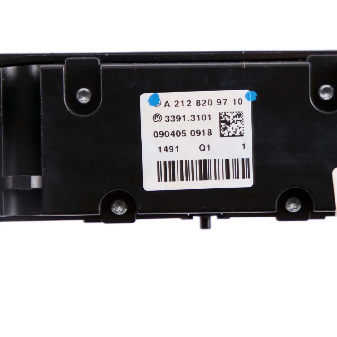  Switch Panel Mercedes W212 Dashboard Heated Seats ECO Control Unit - SKU A2128209710 - Part number A2128209710