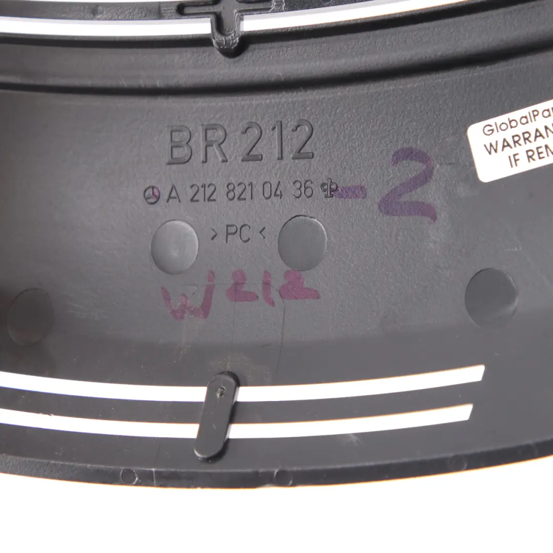 Sensor de lluvia Interior Cubierta Panel Trim Negro para Mercedes W212 con número de pieza A2128210436 Mercedes W212 Sensor de lluvia Interior Cubierta Panel Trim Negro - SKU A2128210436-2 - Número de pieza A2128210436