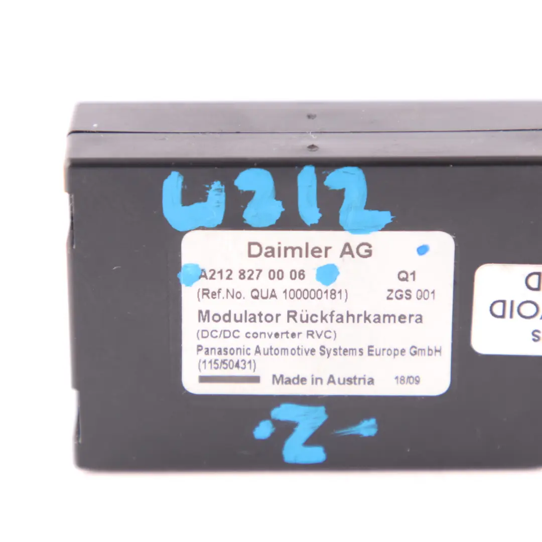  Camera Module Mercedes W207 W212 Reversing Rear View Control Unit - SKU A2128270006 - Part number A2128270006