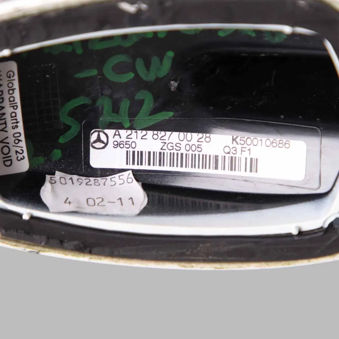 Roof Antenna Shark Trim Cover Calcite White - 650 to Mercedes W212 with Part number A2128270328 Mercedes W212 Roof Antenna Shark Trim Cover Calcite White - 650 - SKU A2128270328-CW - Part number A2128270328