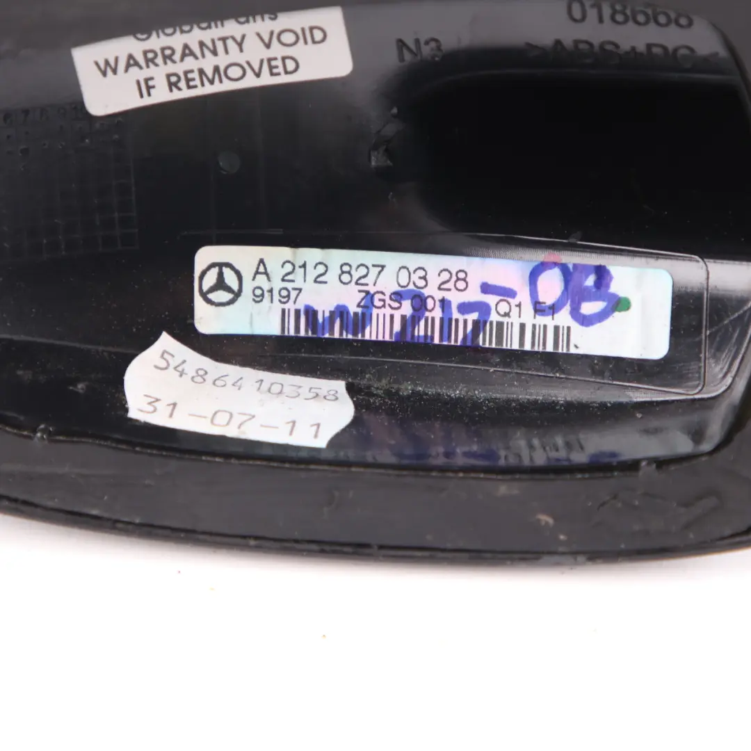Mercedes W212 Antenne toit Panneau habillage requin Noir Obsidien - SKU A2128270328-OB - Numéro de pièce A2128270328
