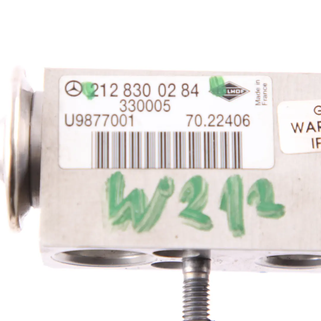 Expansion Valve A/C Air Conditioning Valve Unit to Mercedes W212 with Part number A2128300284 Mercedes W212 Expansion Valve A/C Air Conditioning Valve Unit - SKU A2128300284-1 - Part number A2128300284