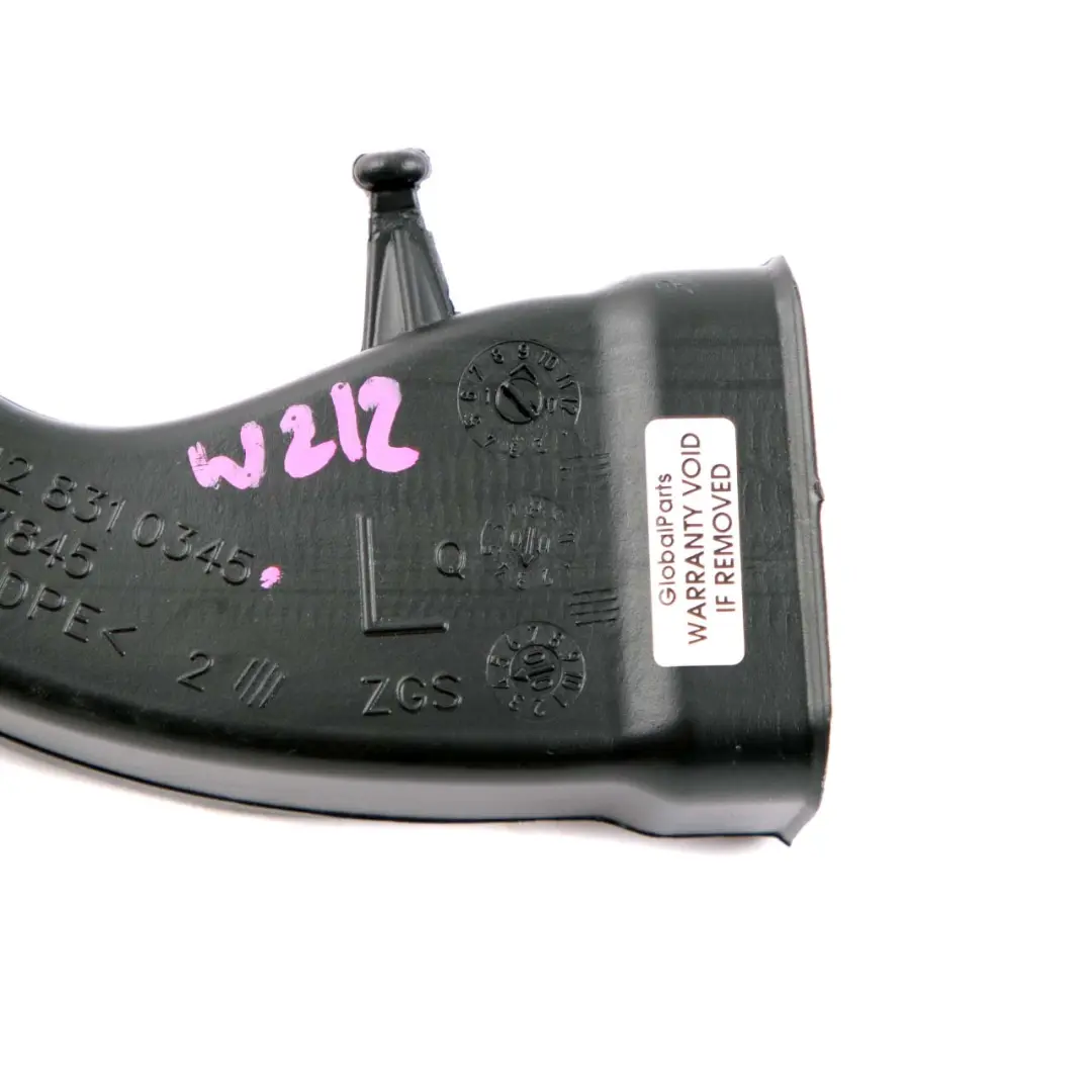 Intake Inlet Duct Hose Pipe Channel Left N/S to Mercedes W212 Air with Part number A2128310345 Mercedes W212 Air Intake Inlet Duct Hose Pipe Channel Left N/S - SKU A2128310345 - Part number A2128310345