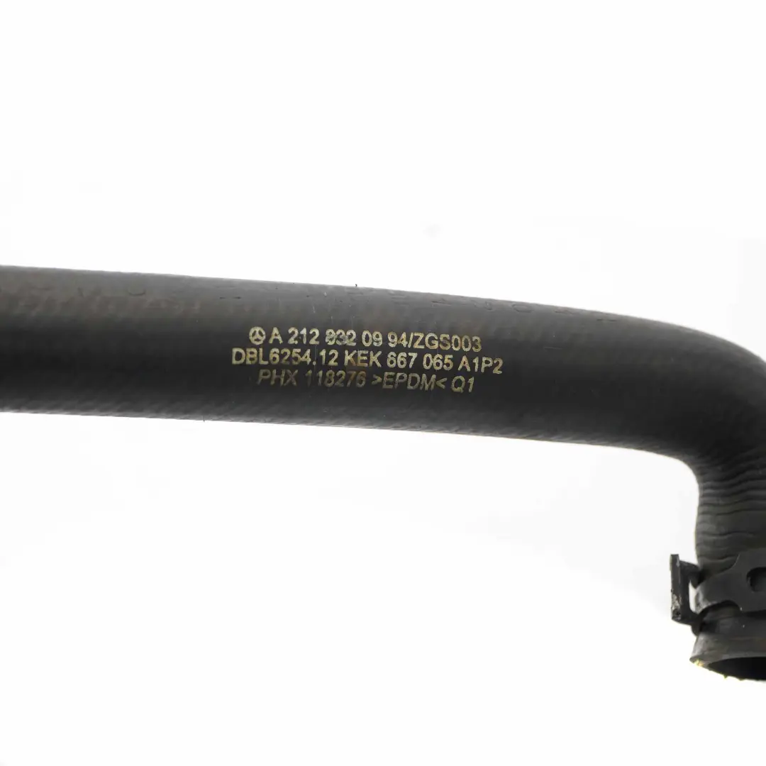  Tubo de agua Mercedes W212 Motor Refrigeración Refrigerante Manguera Línea - SKU A2128320994 - Número de pieza A2128320994