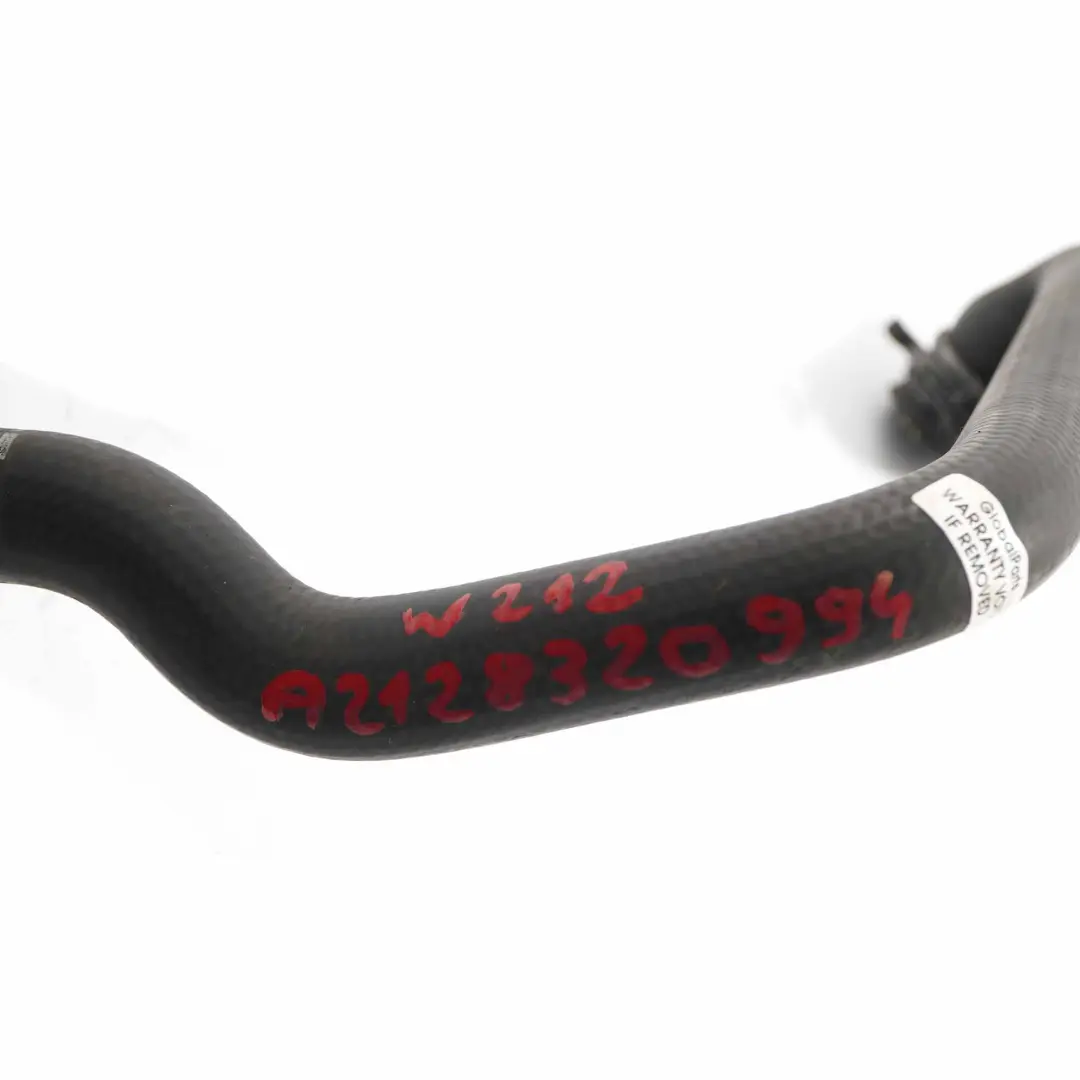 Water Pipe Mercedes W212 Engine Cooling Coolant Hose Line to with Part number A2128320994 Water Pipe Mercedes W212 Engine Cooling Coolant Hose Line - SKU A2128320994 - Part number A2128320994
