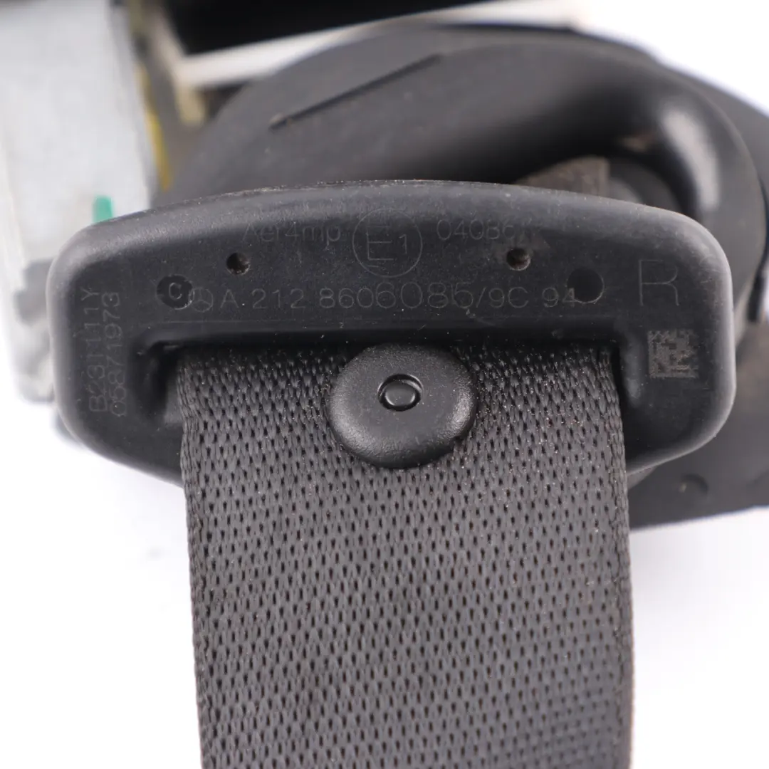 Mercedes S212 Kombi Sicherheitsgurt Hinten Sicherheitsgurt Schwarz A2128606085 - SKU A2128600286 - Teilenummer A2128600286