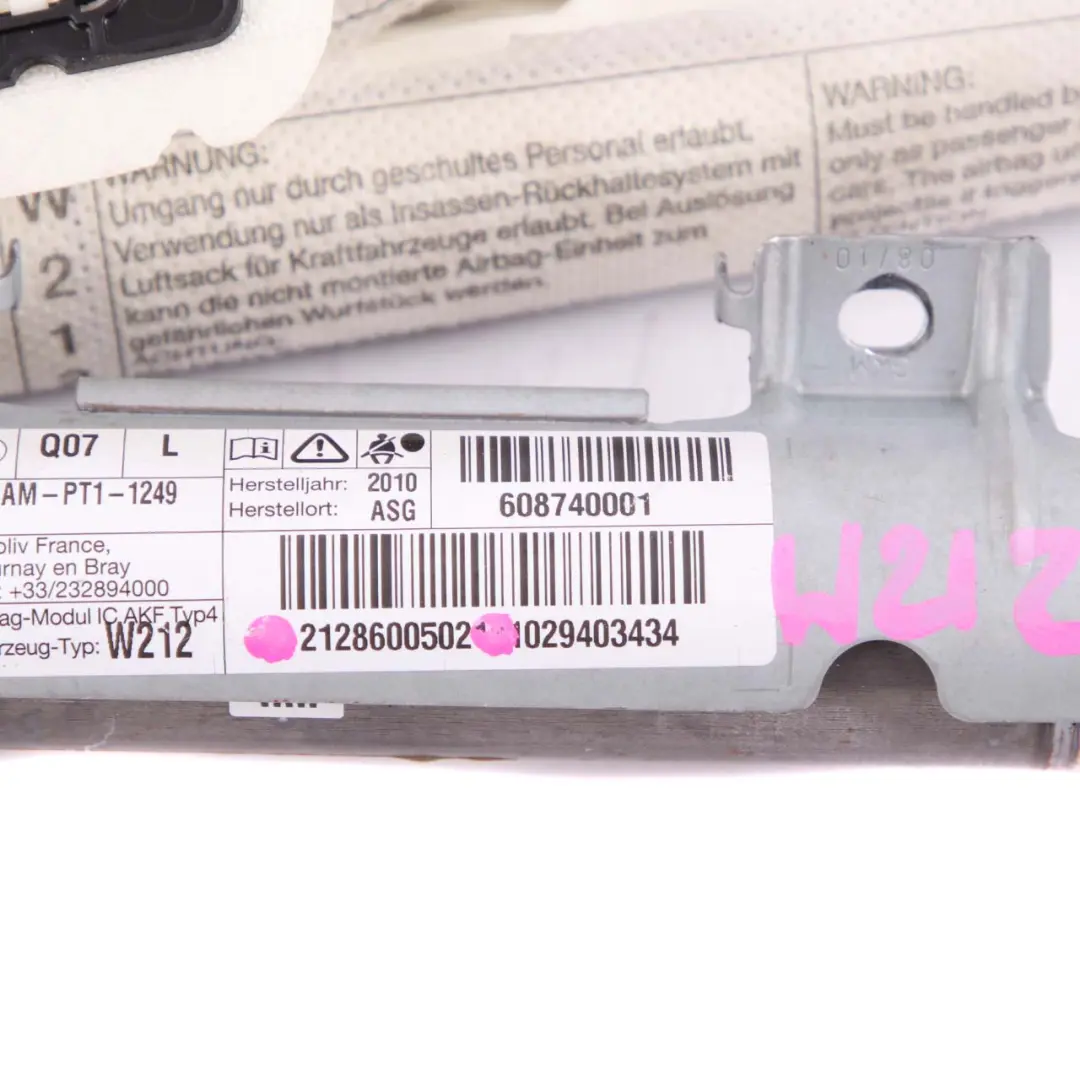 Module D'Air Tête Rideau Toit Gauche pour Mercedes W212 à propos du numéro de pièce A2128600502 Mercedes W212 Module D'Air Tête Rideau Toit Gauche - SKU A2128600502 - Numéro de pièce A2128600502