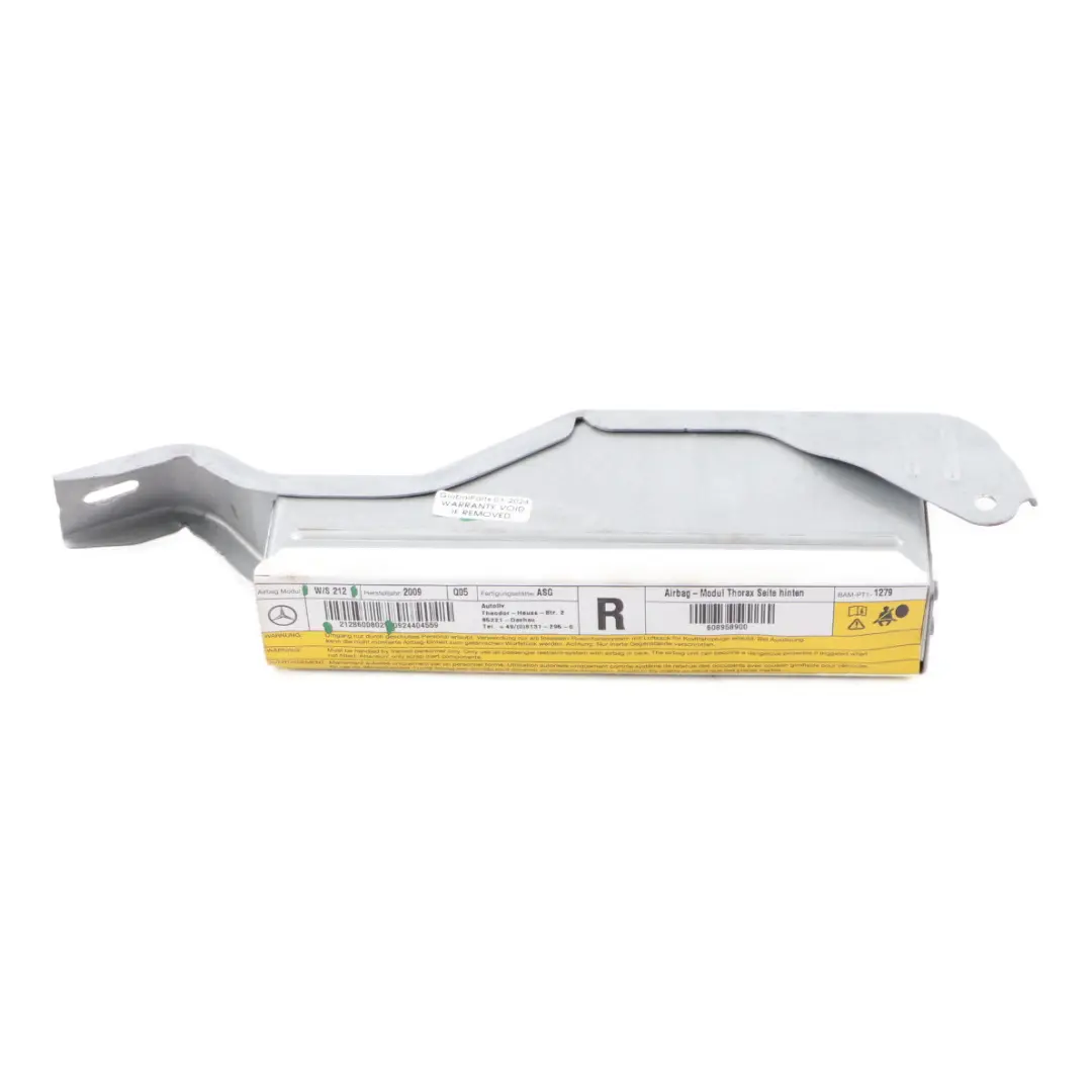 Module Rear Right O/S Door SRS Control Unit to Mercedes W212 Air with Part number A2128600802 Mercedes W212 Air Module Rear Right O/S Door SRS Control Unit - SKU A2128600802 - Part number A2128600802