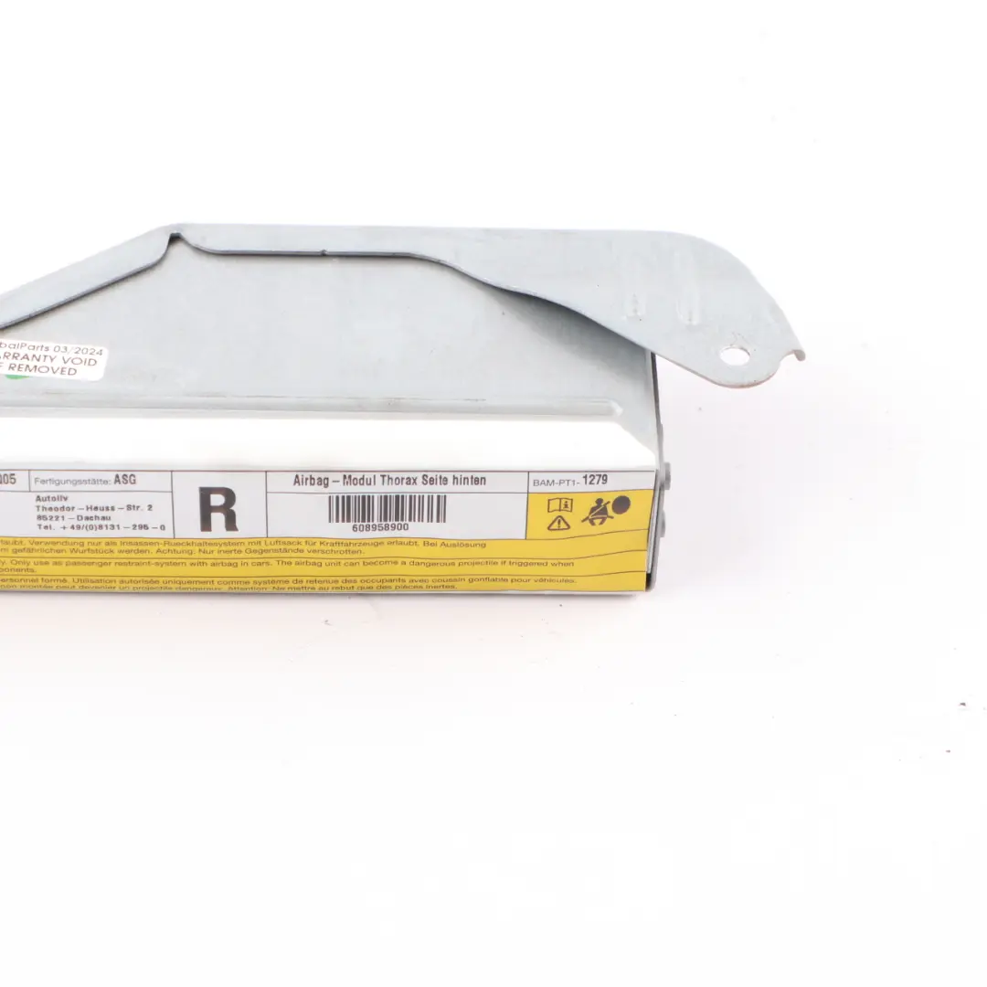 Mercedes W212 Air Module Rear Right O/S Door SRS Control Unit - SKU A2128600802 - Part number A2128600802