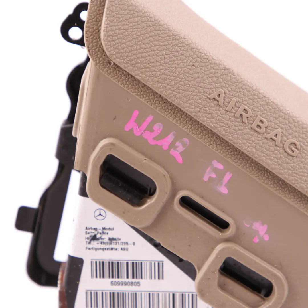 Mercedes W212 Seat Air Bag Front Left N/S Pelvis Safety Unit Beige - SKU A2128602302-1 - Part number A2128602302