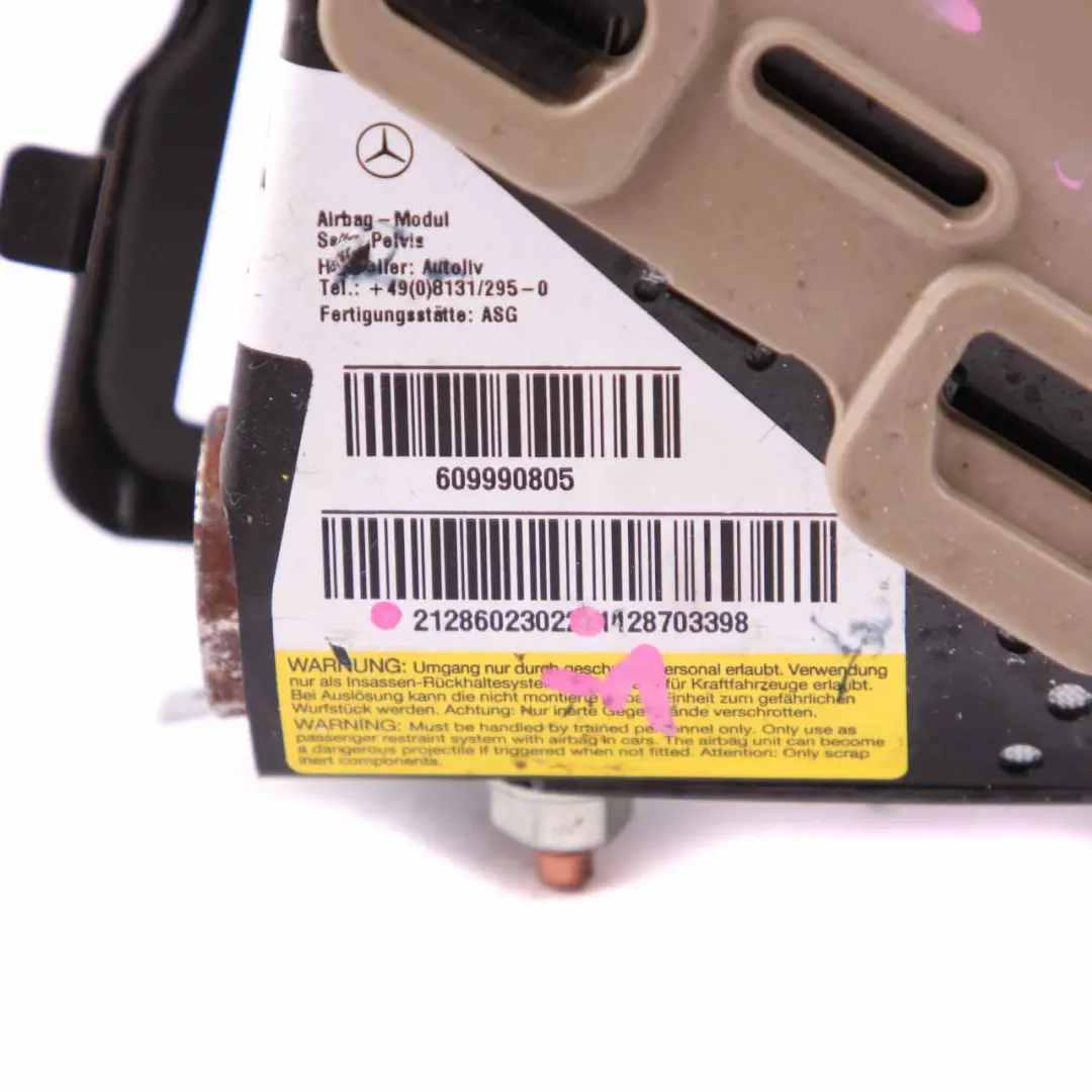Mercedes W212 Seat Air Bag Front Left N/S Pelvis Safety Unit Beige - SKU A2128602302-1 - Part number A2128602302