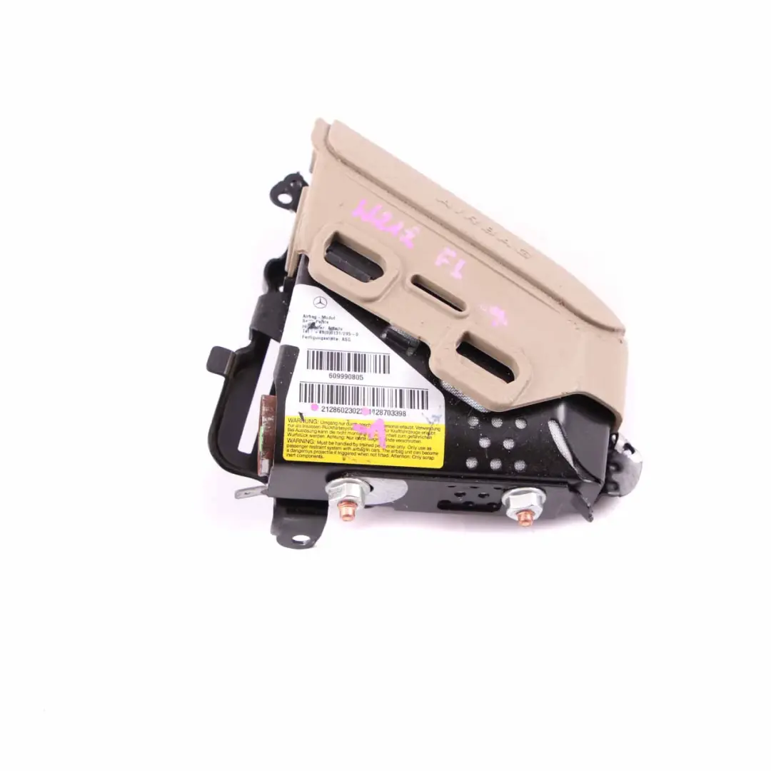 Bag Front Left N/S Pelvis Safety Unit Beige to Mercedes W212 Seat Air with Part number A2128602302 Mercedes W212 Seat Air Bag Front Left N/S Pelvis Safety Unit Beige - SKU A2128602302-1 - Part number A2128602302