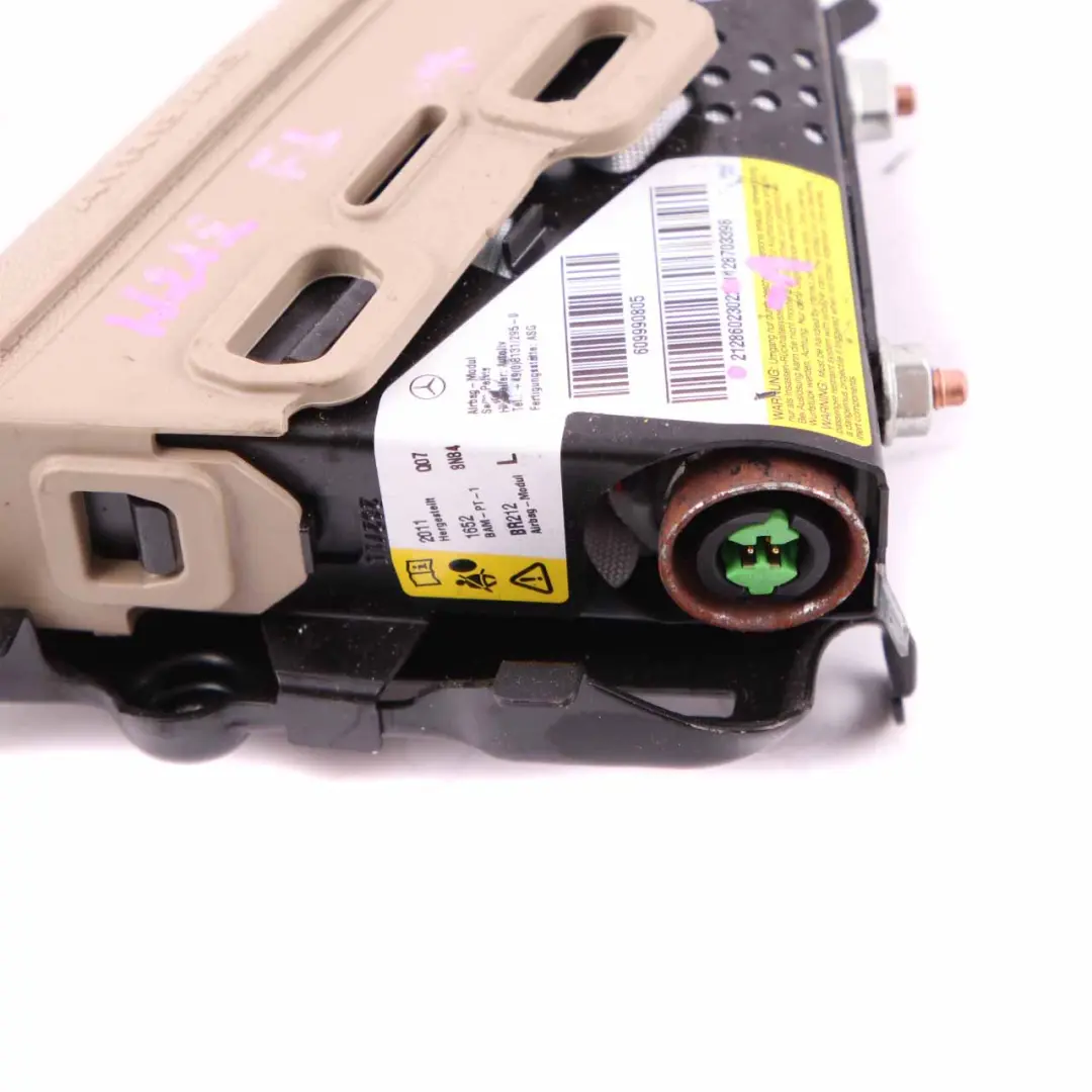 Mercedes W212 Seat Air Bag Front Left N/S Pelvis Safety Unit Beige - SKU A2128602302-1 - Part number A2128602302