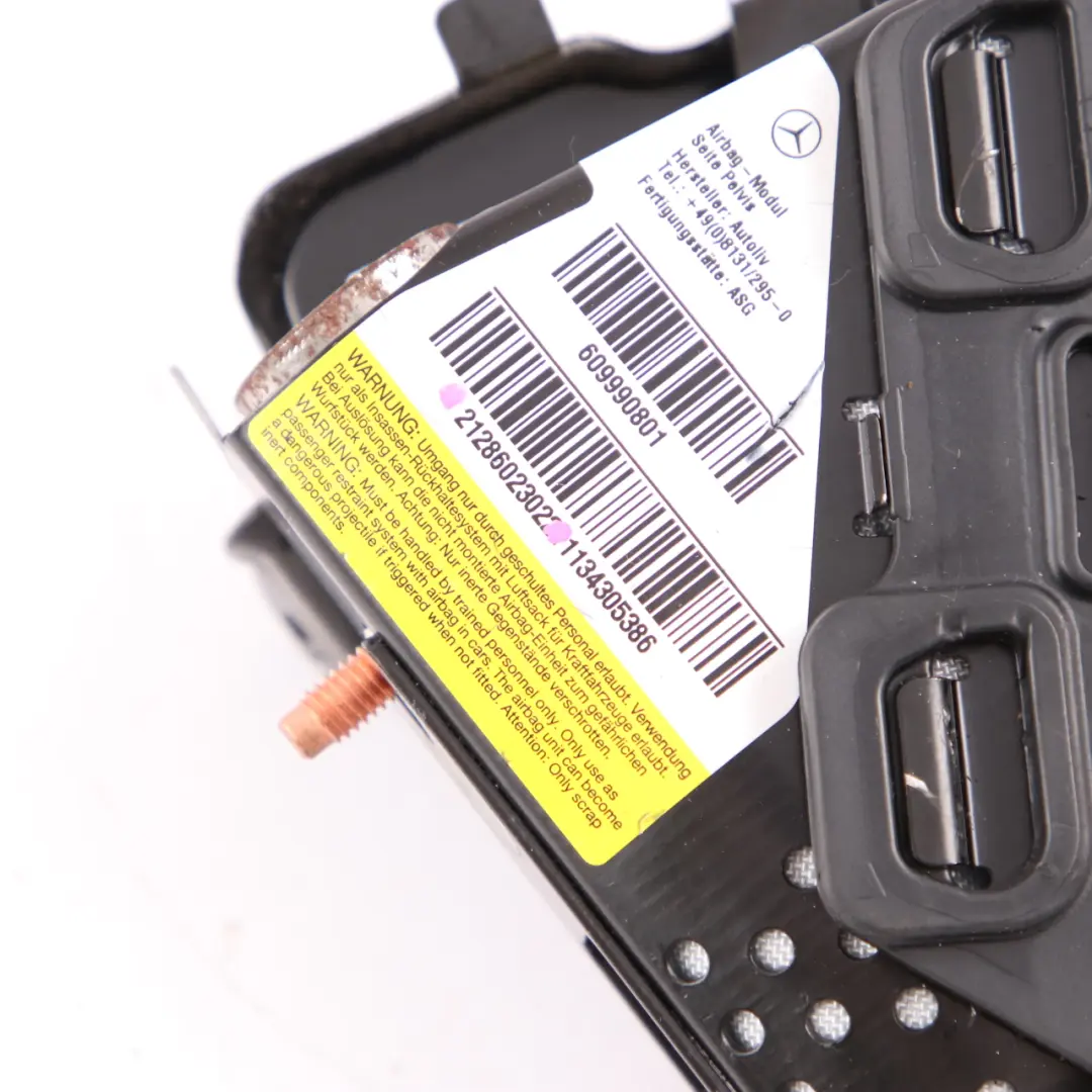 Modulo Aria Sedile Anteriore Sinistro Bacino per Mercedes W212 con numero di parte A2128602302 Mercedes W212 Modulo Aria Sedile Anteriore Sinistro Bacino - SKU A2128602302 - Numero di parte A2128602302