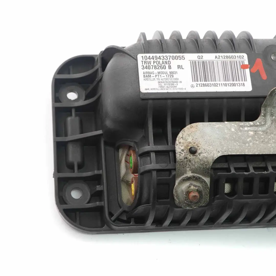  Airbag Cruscotto Mercedes W212 Lato Passeggero Unità Anteriore - SKU A2128603102-1 - Numero di parte A2128603102