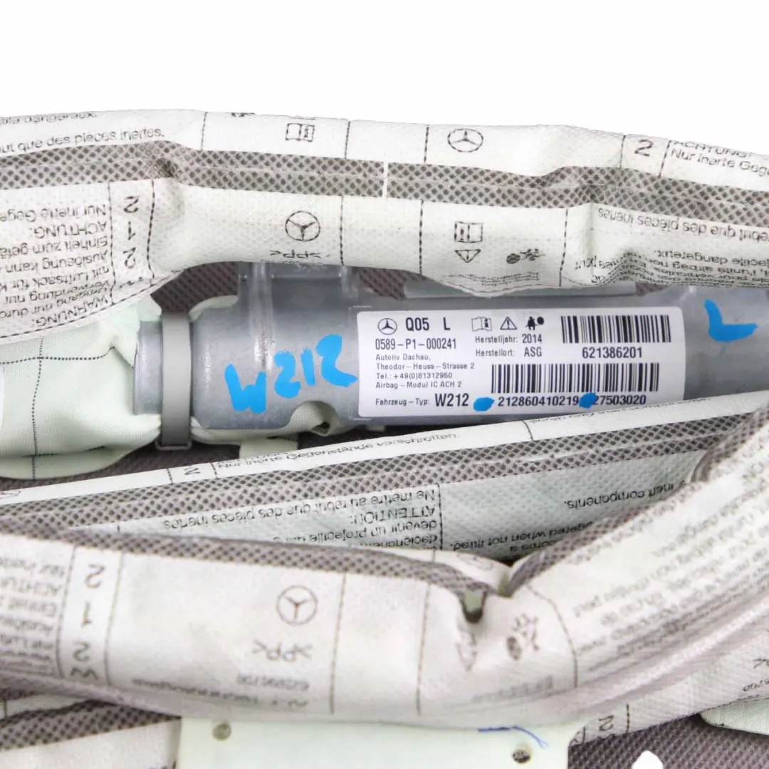 Airbag per la testa a tendina SRS sinistro per Mercedes W212 con numero di parte A2128604102 Mercedes W212 Airbag per la testa a tendina SRS sinistro - SKU A2128604102 - Numero di parte A2128604102