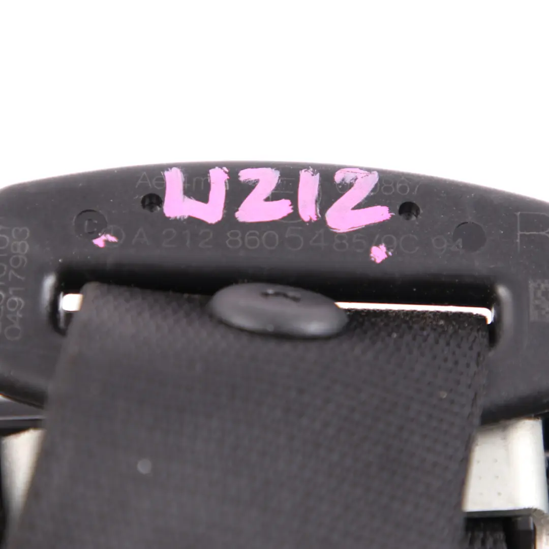 Mercedes W212 Cintura di Sicurezza Posteriore Destra Nero - SKU A2128605485 - Numero di parte A2128605485