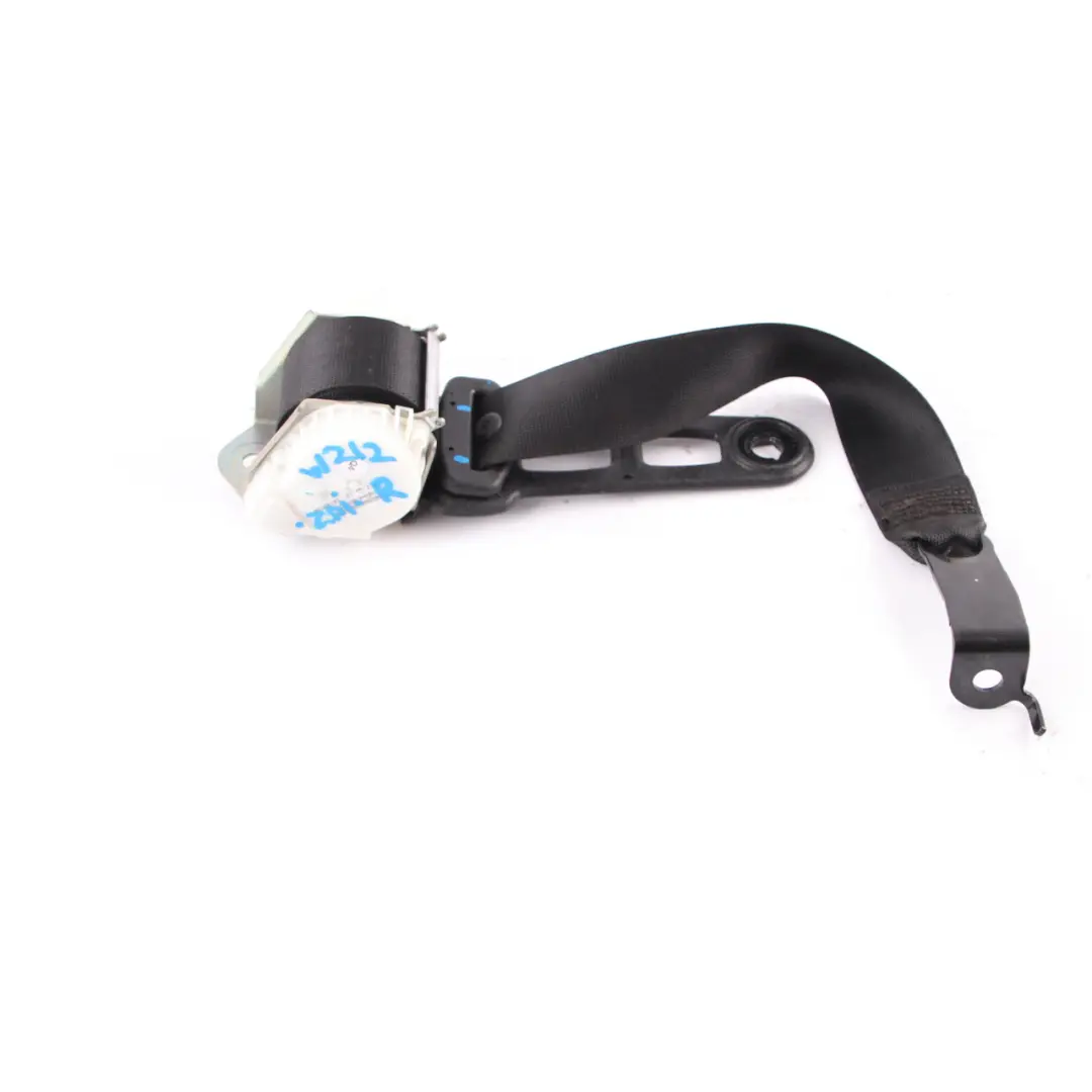 Belt Rear Right O/S Seatbelt Black to Mercedes S212 Seat with Part number A2128606485 Mercedes S212 Seat Belt Rear Right O/S Seatbelt Black - SKU A2128606485 - Part number A2128606485