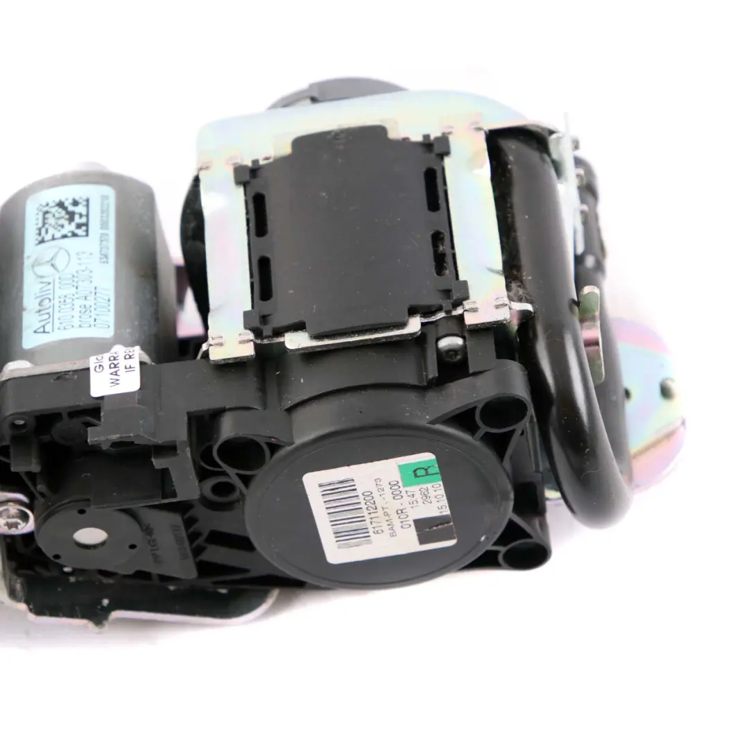 Mercedes W212 Cintura Di Sicurezza Anteriore Destra O/S Nero - SKU A2128607685 - Numero di parte A2128607685