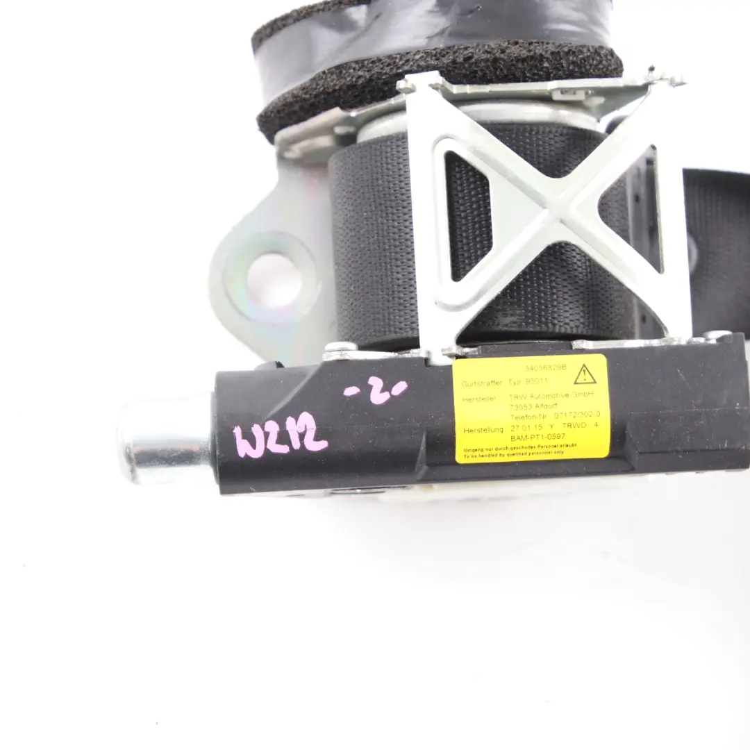 Seatbelt Rear Left N/S Seat Safety Belt Black to Mercedes W212 with Part number A2128609585 Mercedes W212 Seatbelt Rear Left N/S Seat Safety Belt Black - SKU A2128609585 - Part number A2128609585