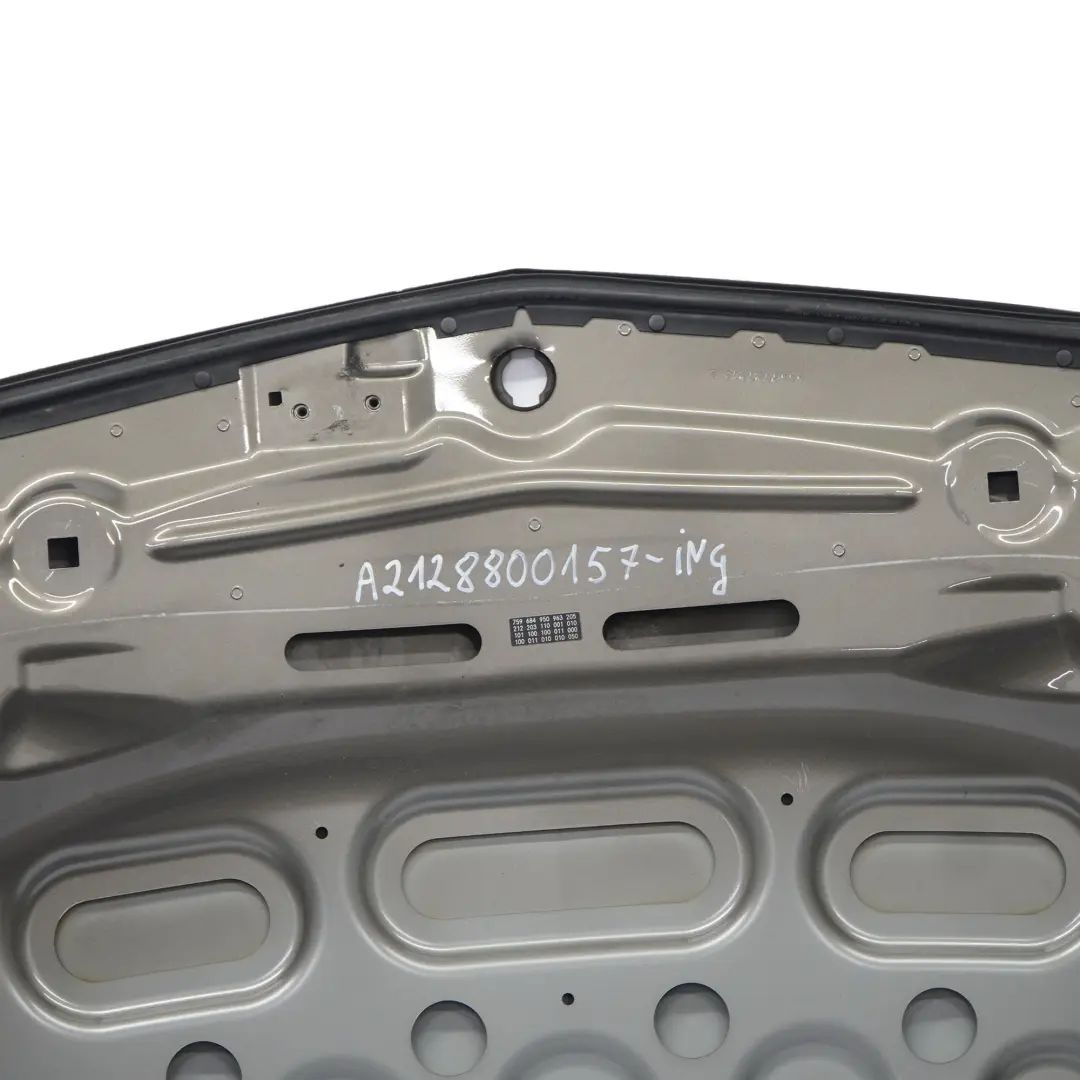 Mercedes W212 Hood Bonnet Trim Panel - SKU A2128800157-ING - Part number A2128800157