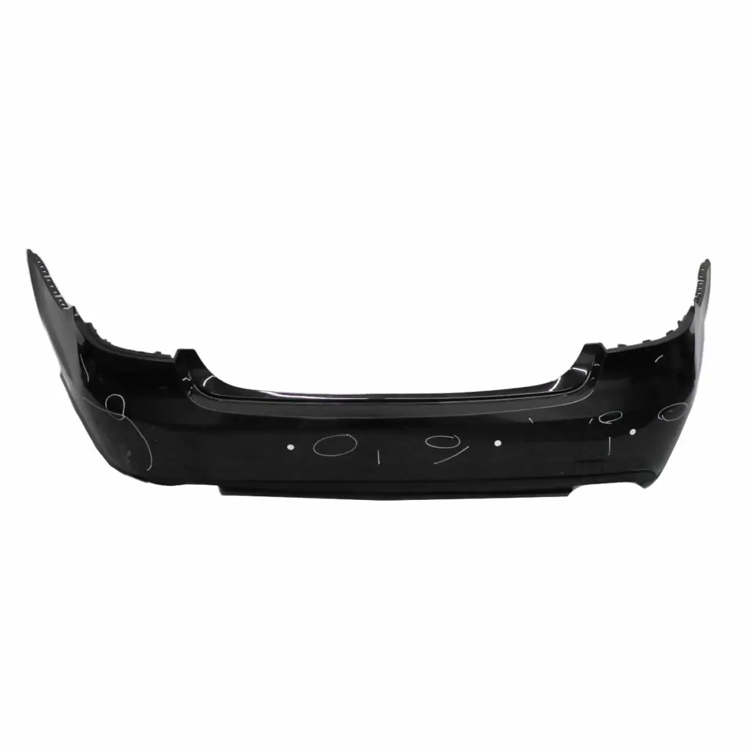 Mercedes W212 Rear Bumper AMG Saloon Trim Panel Cover Obsidian Black - 197 - SKU A2128802940-OB - Part number A2128802940