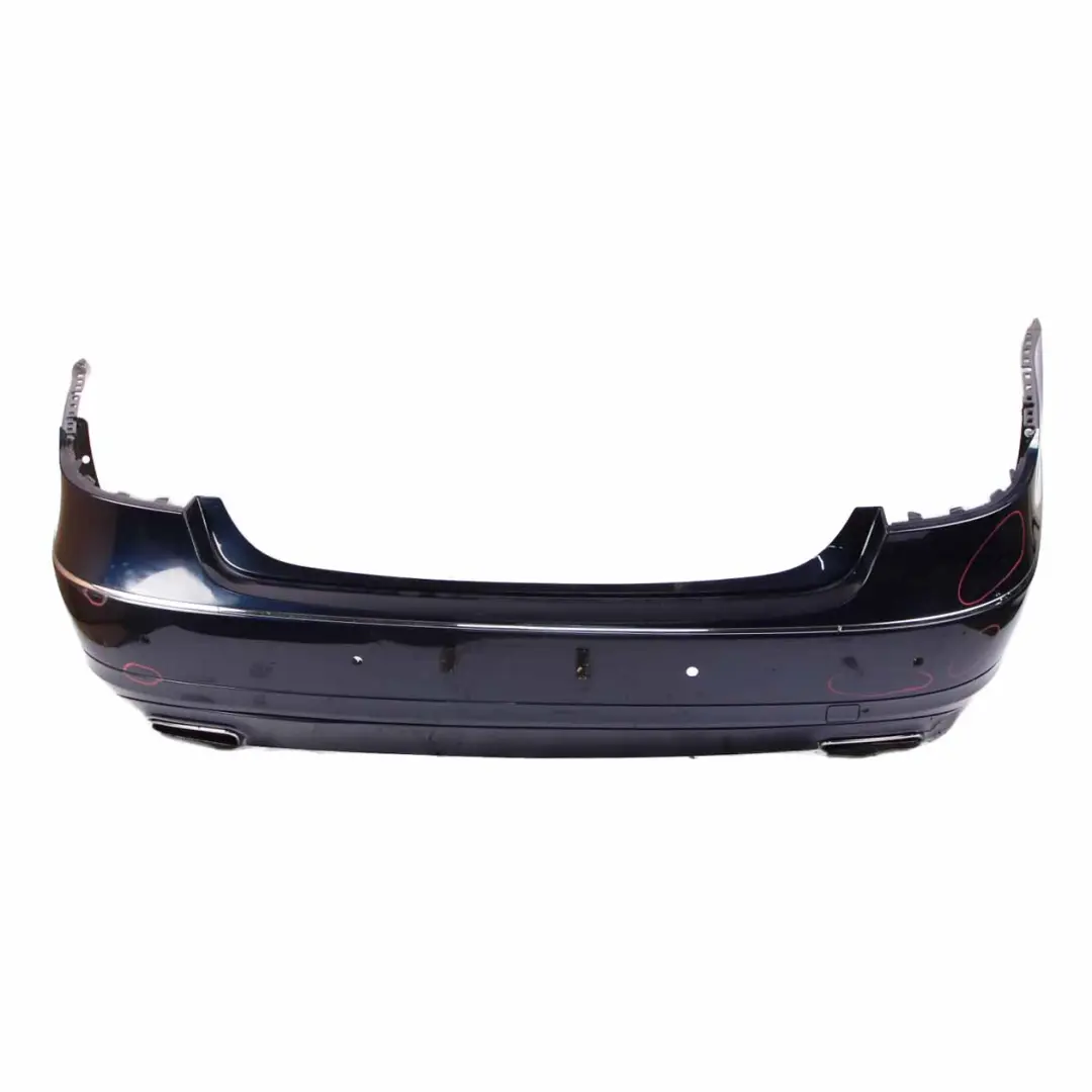 Bumper Avantgarde Trim Panel Cavansite Blue Metallic - 890 to Mercedes W212 Rear with Part number A2128804940 Mercedes W212 Rear Bumper Avantgarde Trim Panel Cavansite Blue Metallic - 890 - SKU A2128804940-CVB - Part number A2128804940