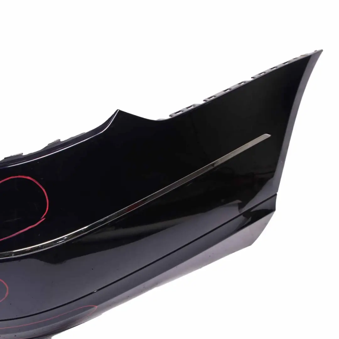 Mercedes W212 Rear Bumper Avantgarde Trim Panel Cavansite Blue Metallic - 890 - SKU A2128804940-CVB - Part number A2128804940