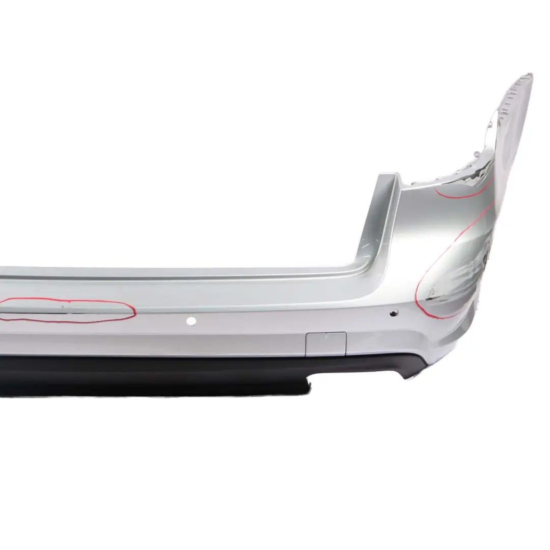 Bumper Sport Trim Panel Iridium Silver Metallic - 775 to Mercedes W212 Rear with Part number A2128805240 Mercedes W212 Rear Bumper Sport Trim Panel Iridium Silver Metallic - 775 - SKU A2128805240-IRS - Part number A2128805240