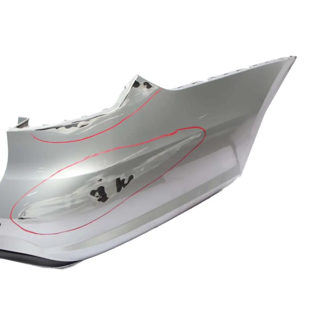 Bumper Sport Trim Panel Iridium Silver Metallic - 775 to Mercedes W212 Rear with Part number A2128805240 Mercedes W212 Rear Bumper Sport Trim Panel Iridium Silver Metallic - 775 - SKU A2128805240-IRS - Part number A2128805240