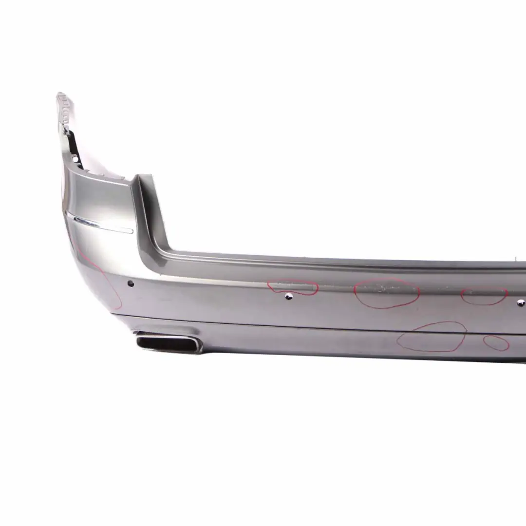 Bumper Estate Trim Panel Cover Palladium Silver Metallic 792 to Mercedes S212 Rear with Part number A2128809245 Mercedes S212 Rear Bumper Estate Trim Panel Cover Palladium Silver Metallic 792 - SKU A2128809245-PAL - Part number A2128809245