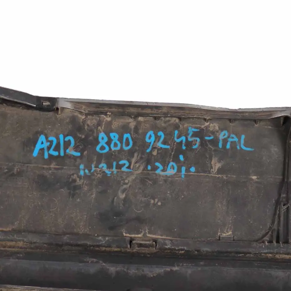 Bumper Estate Trim Panel Cover Palladium Silver Metallic 792 to Mercedes S212 Rear with Part number A2128809245 Mercedes S212 Rear Bumper Estate Trim Panel Cover Palladium Silver Metallic 792 - SKU A2128809245-PAL - Part number A2128809245