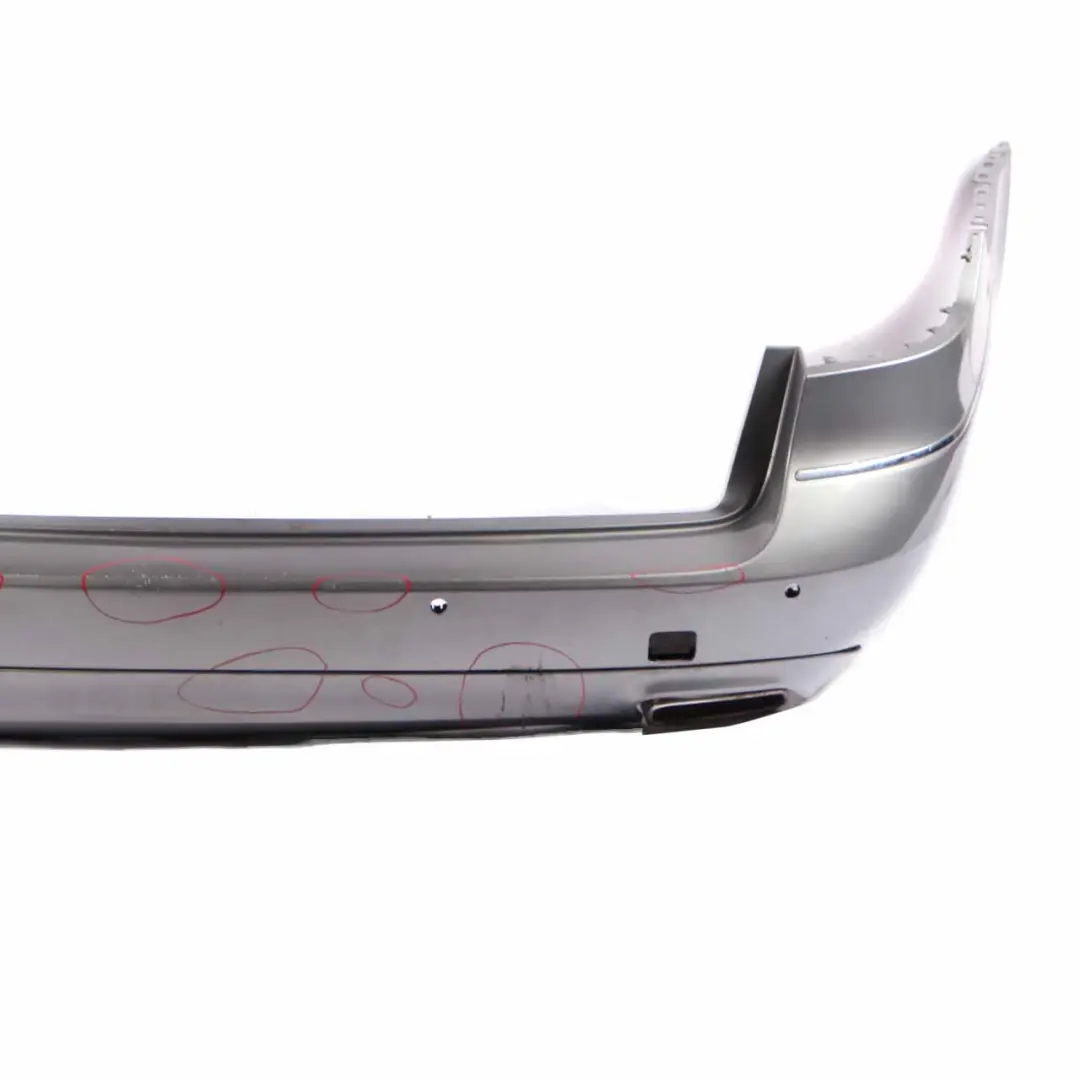 Bumper Estate Trim Panel Cover Palladium Silver Metallic 792 to Mercedes S212 Rear with Part number A2128809245 Mercedes S212 Rear Bumper Estate Trim Panel Cover Palladium Silver Metallic 792 - SKU A2128809245-PAL - Part number A2128809245