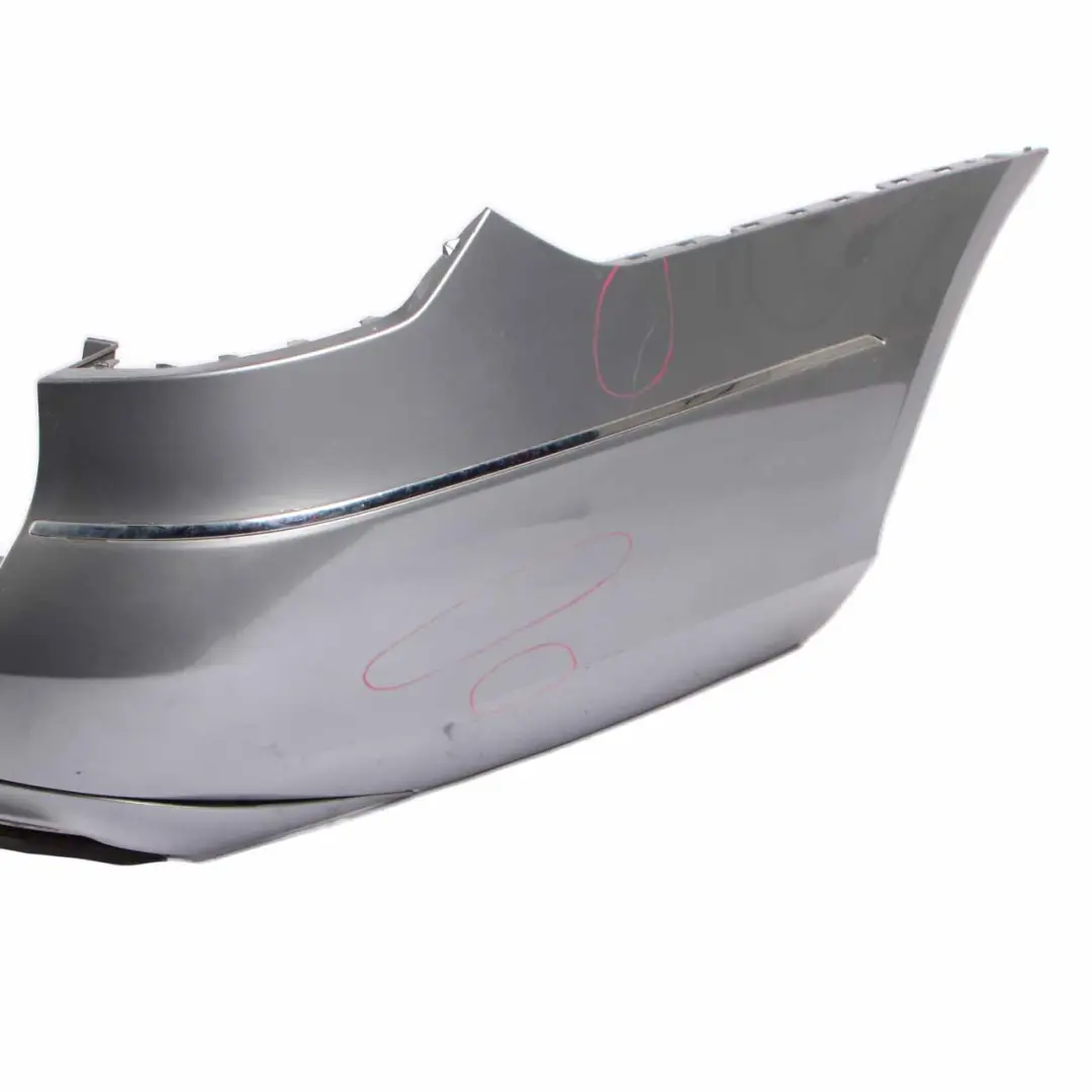 Bumper Estate Trim Panel Cover Palladium Silver Metallic 792 to Mercedes S212 Rear with Part number A2128809245 Mercedes S212 Rear Bumper Estate Trim Panel Cover Palladium Silver Metallic 792 - SKU A2128809245-PAL - Part number A2128809245