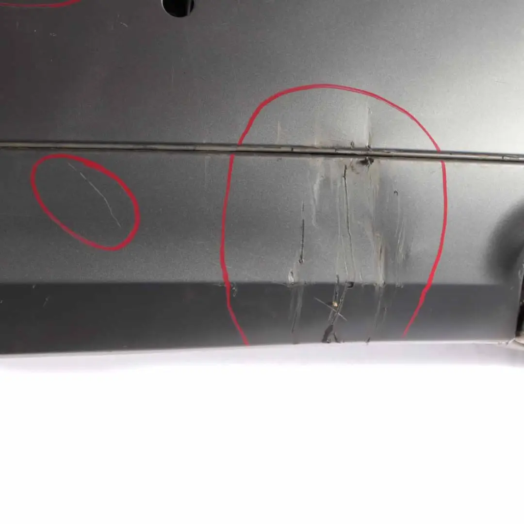 Bumper Estate Trim Panel Cover Palladium Silver Metallic 792 to Mercedes S212 Rear with Part number A2128809245 Mercedes S212 Rear Bumper Estate Trim Panel Cover Palladium Silver Metallic 792 - SKU A2128809245-PAL - Part number A2128809245