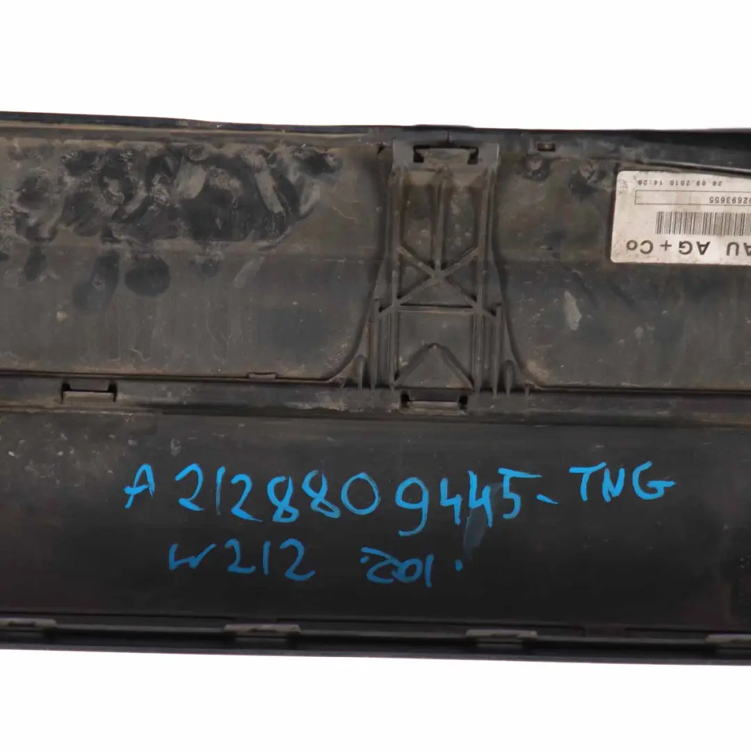 Bumper Estate Trim Panel Cover Tenorite Grey Metallic - 755 to Mercedes S212 Rear with Part number A2128809445 Mercedes S212 Rear Bumper Estate Trim Panel Cover Tenorite Grey Metallic - 755 - SKU A2128809445-TNG - Part number A2128809445