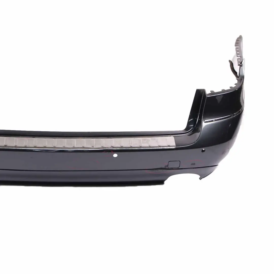 Bumper Estate Trim Panel Cover Tenorite Grey Metallic - 755 to Mercedes S212 Rear with Part number A2128809445 Mercedes S212 Rear Bumper Estate Trim Panel Cover Tenorite Grey Metallic - 755 - SKU A2128809445-TNG - Part number A2128809445