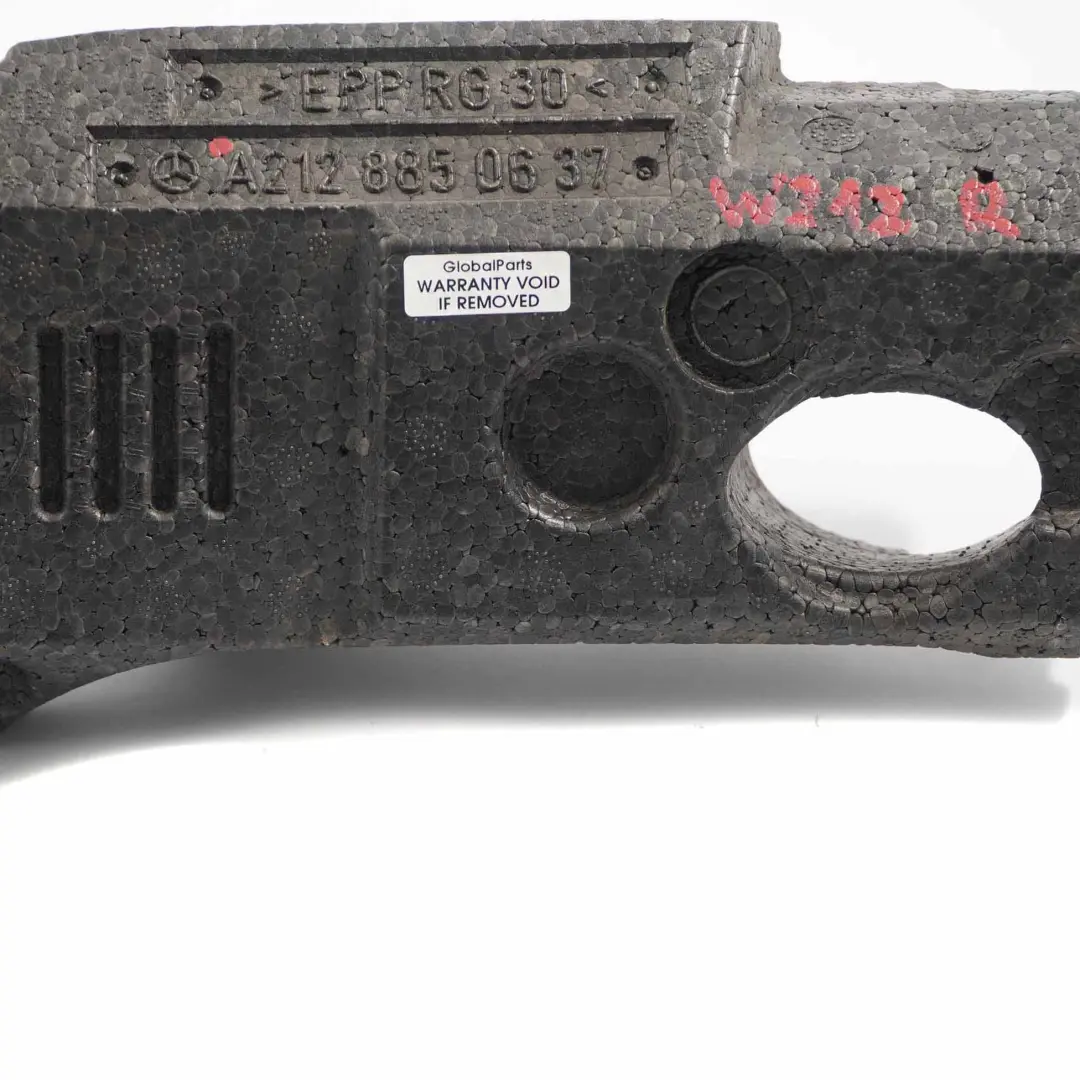 Crash Absorber Mercedes W212 Front Right O/S Bumper Shock Foam to with Part number A2128850637 Crash Absorber Mercedes W212 Front Right O/S Bumper Shock Foam - SKU A2128850637 - Part number A2128850637