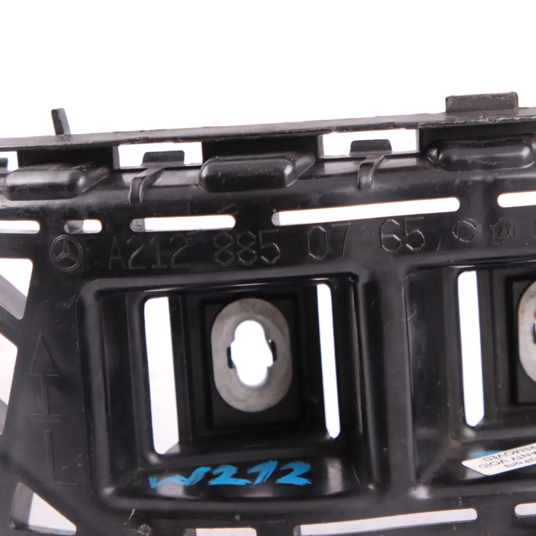 Bumper Bracket Left N/S Holder Mount Bearing to Mercedes W212 Rear with Part number A2128850765 Mercedes W212 Rear Bumper Bracket Left N/S Holder Mount Bearing - SKU A2128850765 - Part number A2128850765