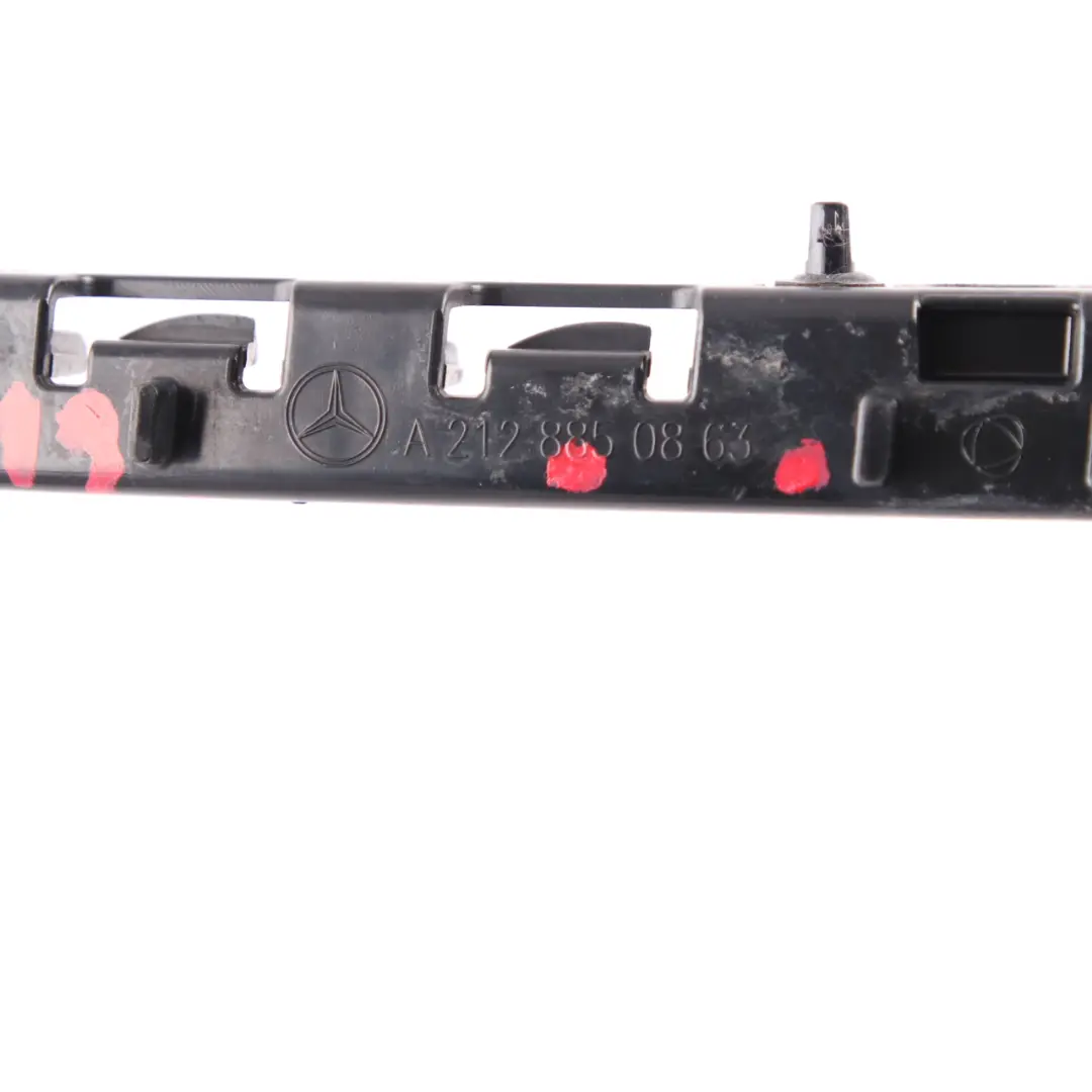 Bumper Support Bracket Right O/S Mount Rail Trim to Mercedes W212 Rear with Part number A2128850863 Mercedes W212 Rear Bumper Support Bracket Right O/S Mount Rail Trim - SKU A2128850863 - Part number A2128850863